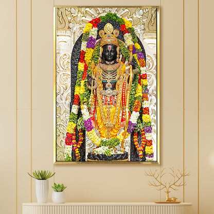 Where Prayers Take Form: A Ram Lalla Painting Print Canvas To Fulfill the Devotee's Soul