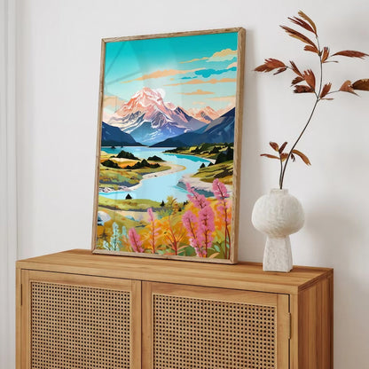 Travel Mount Illustrations Wall Art Wall Frame