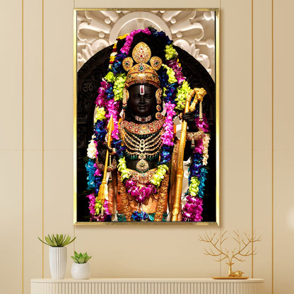 A Divine Encounter: A Ram Lalla Painting Print Canvas Framed Artwork That Captures the Heart