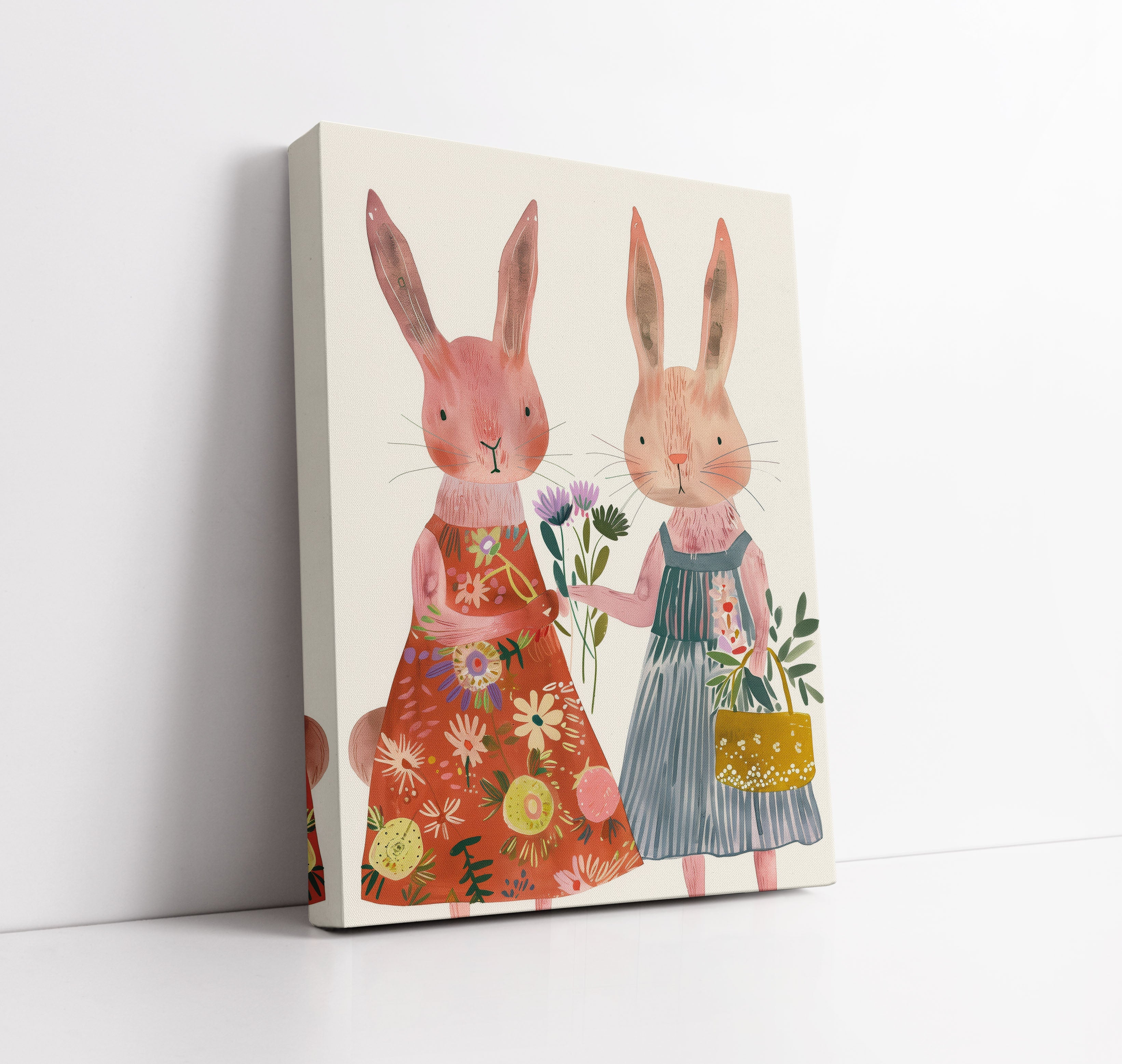 Bunny BFF's Baby Wall Art Print