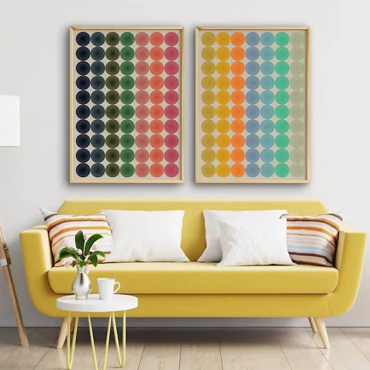 Set of 2 Colorful Wall Decor Bold Decor  Wall Frame