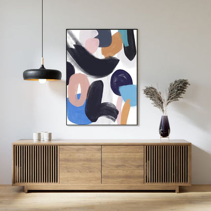 Brush Stroke Expressionism Wall Art Wall Frame Set of 2