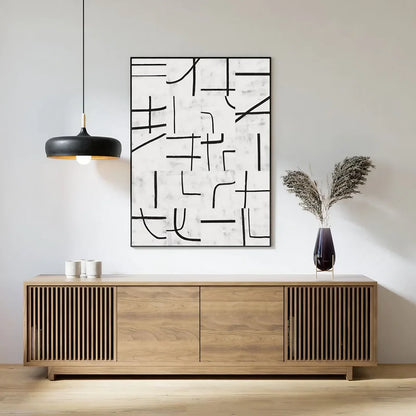 Set of 2 Modern Black and White Wall Frame