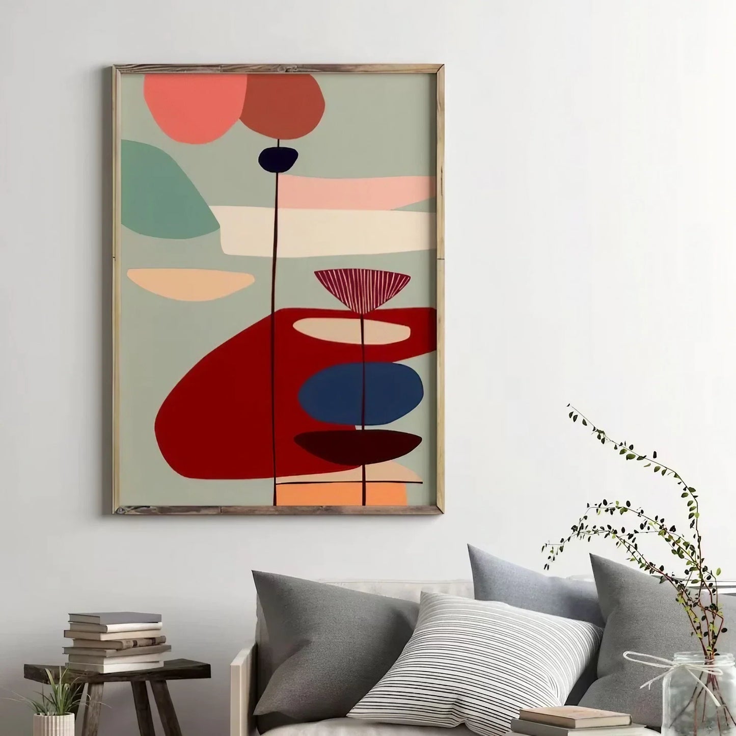 Blue Surreal Art Print Large Blue Wall Frame