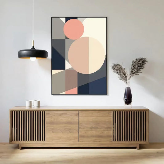 Print Blue and Pink Morden Wall Frame