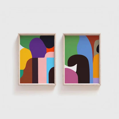 Minimalist Bold Colorful Modern Wall Frame