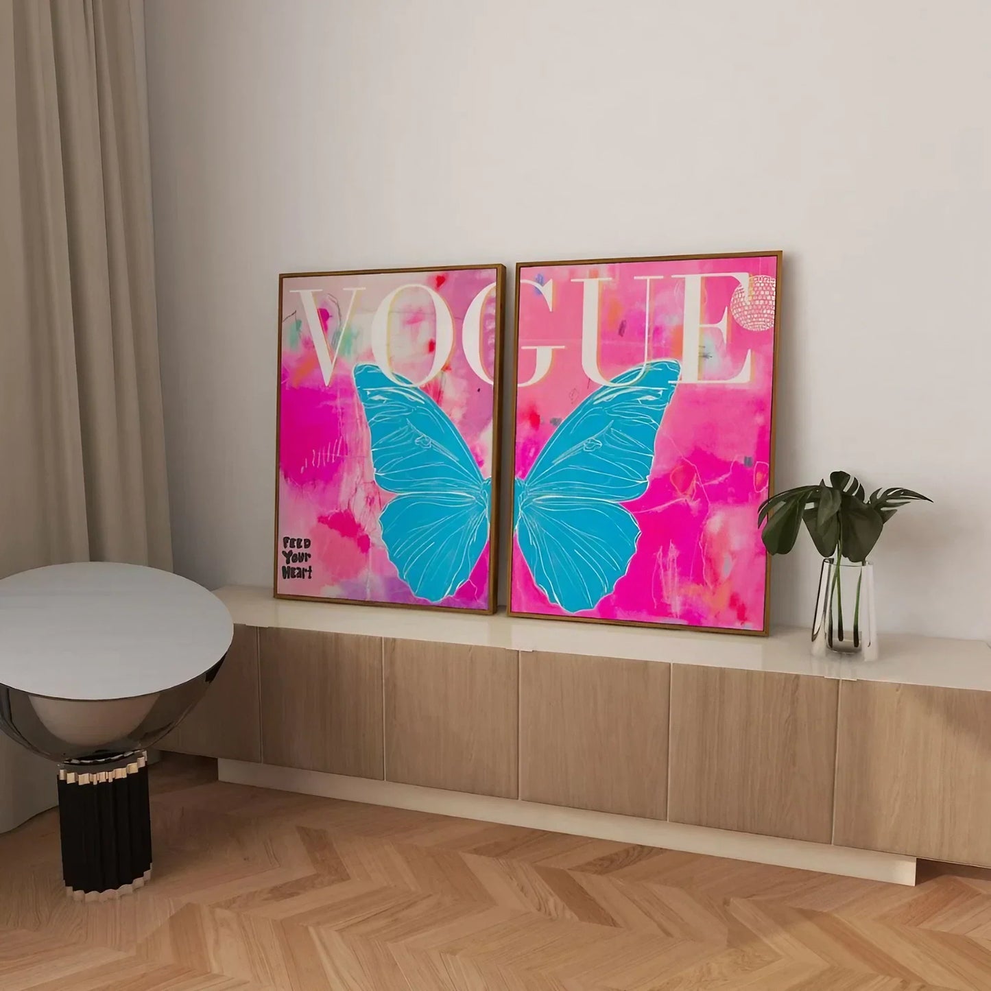 Butterfly Wall Art Set of 2 Wall Frame
