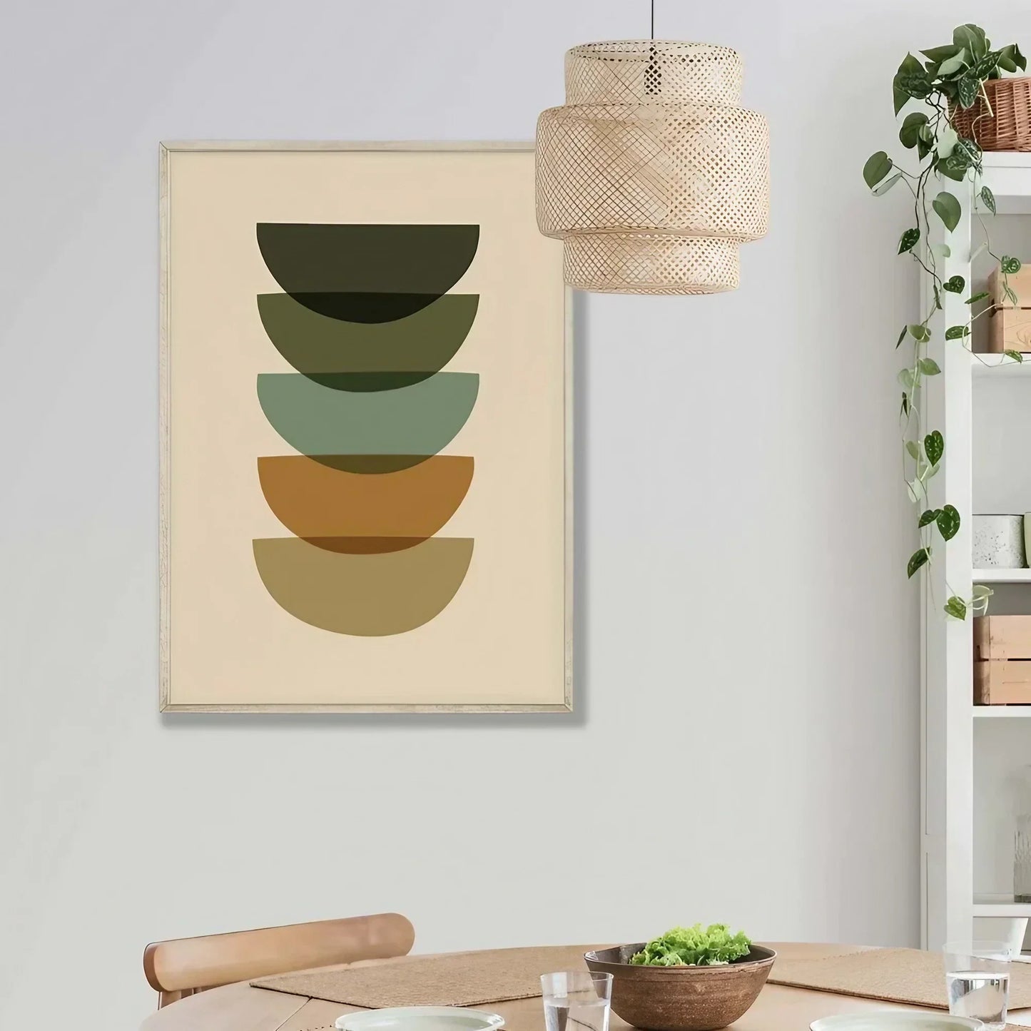 Earthy Tones Art Modern Wall Frame