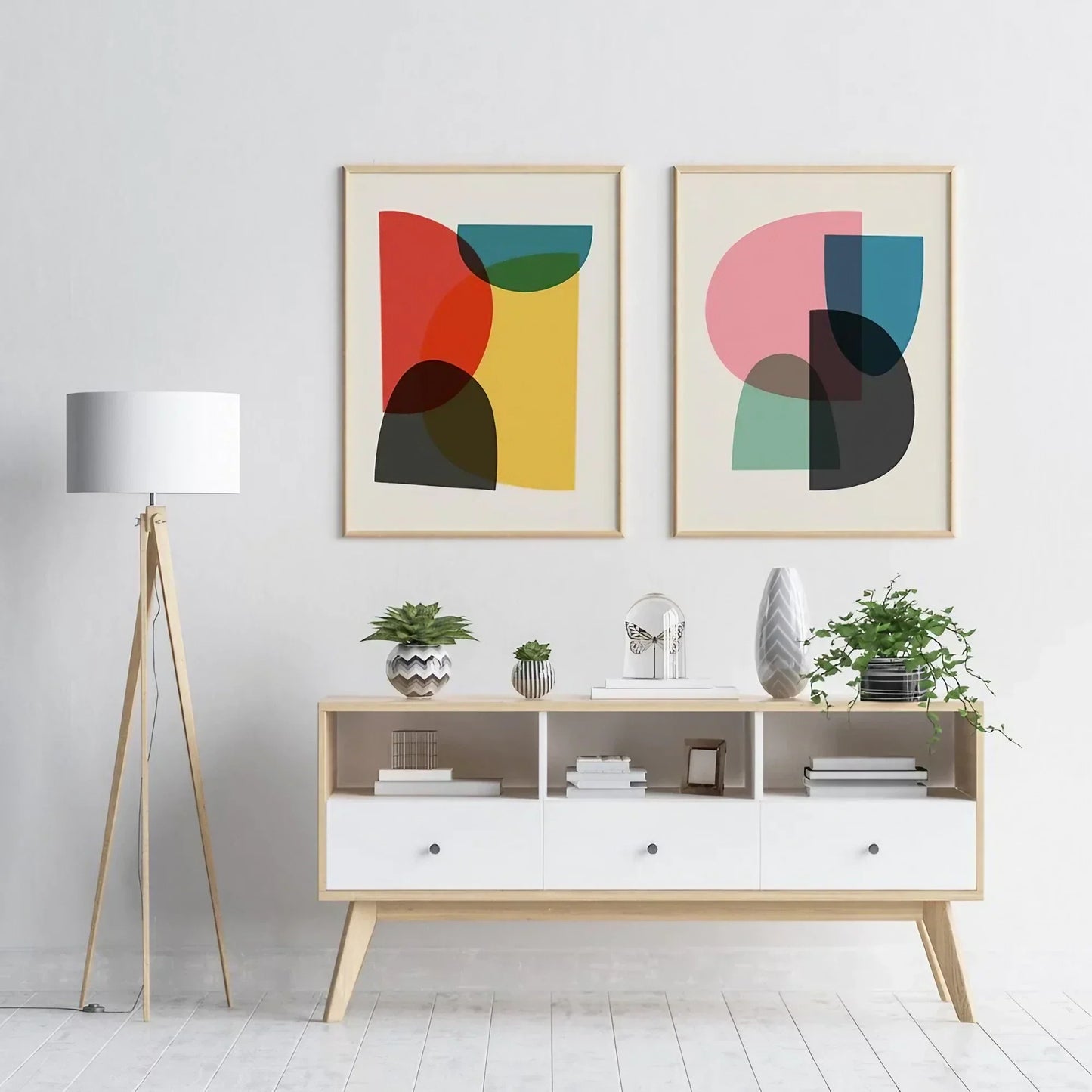 Bedroom Decor Mid Century Modern Wall Frame