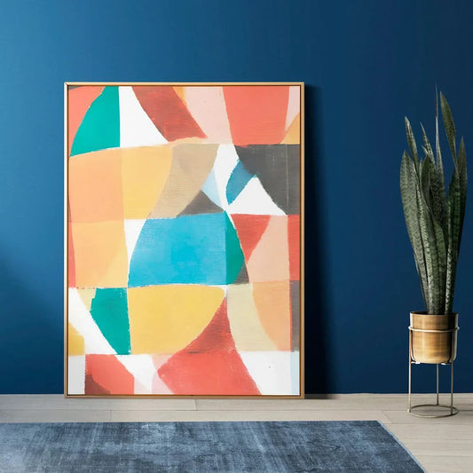 Geometrical Color Minimalist Abstract Home Decor Wall Frame