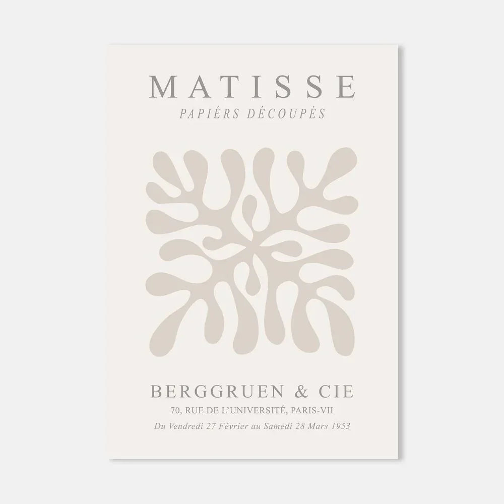 Flower Matisse Wall Art Set of 3 Wall Frames