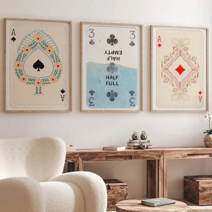 Trendy Retro Wall Art Set of 3 Wall Frame