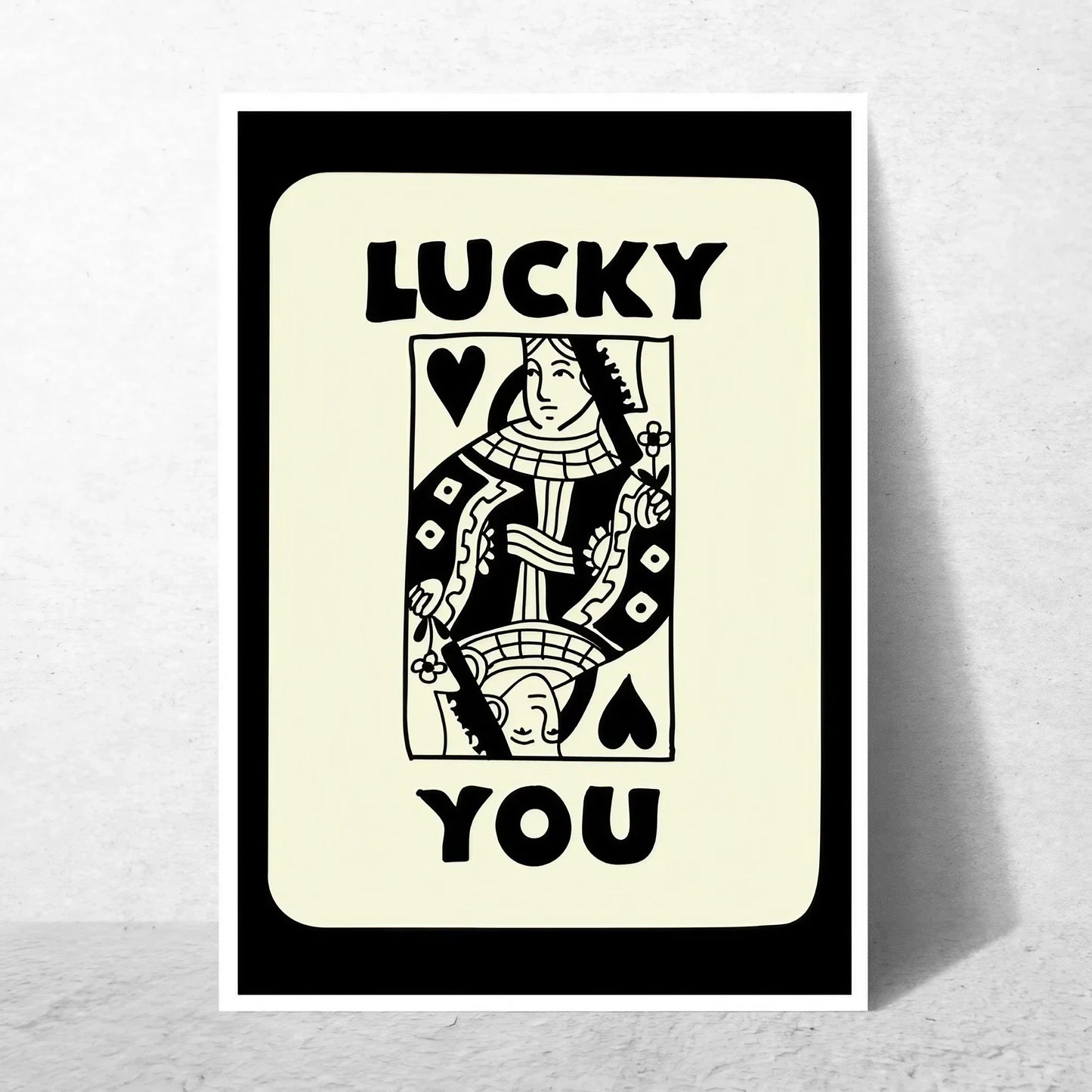 Modern Lucky You Wall Art Wall Frame
