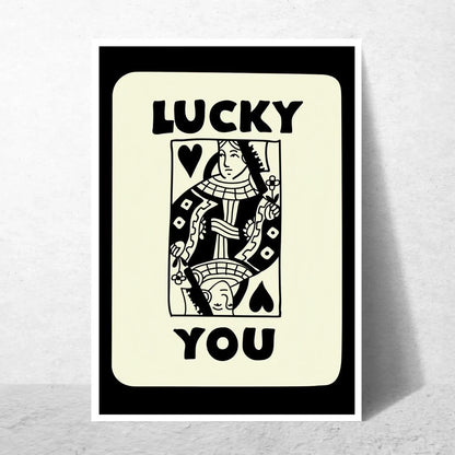 Modern Lucky You Wall Art Wall Frame