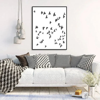 Flying Birds Flock Of Birds Wall Art Wall Frame