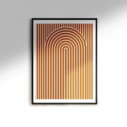 Mid Century Modern Wall Art Set of 3 Wall Frame