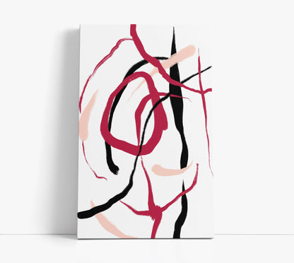 Blush Abstract Wall Art Print