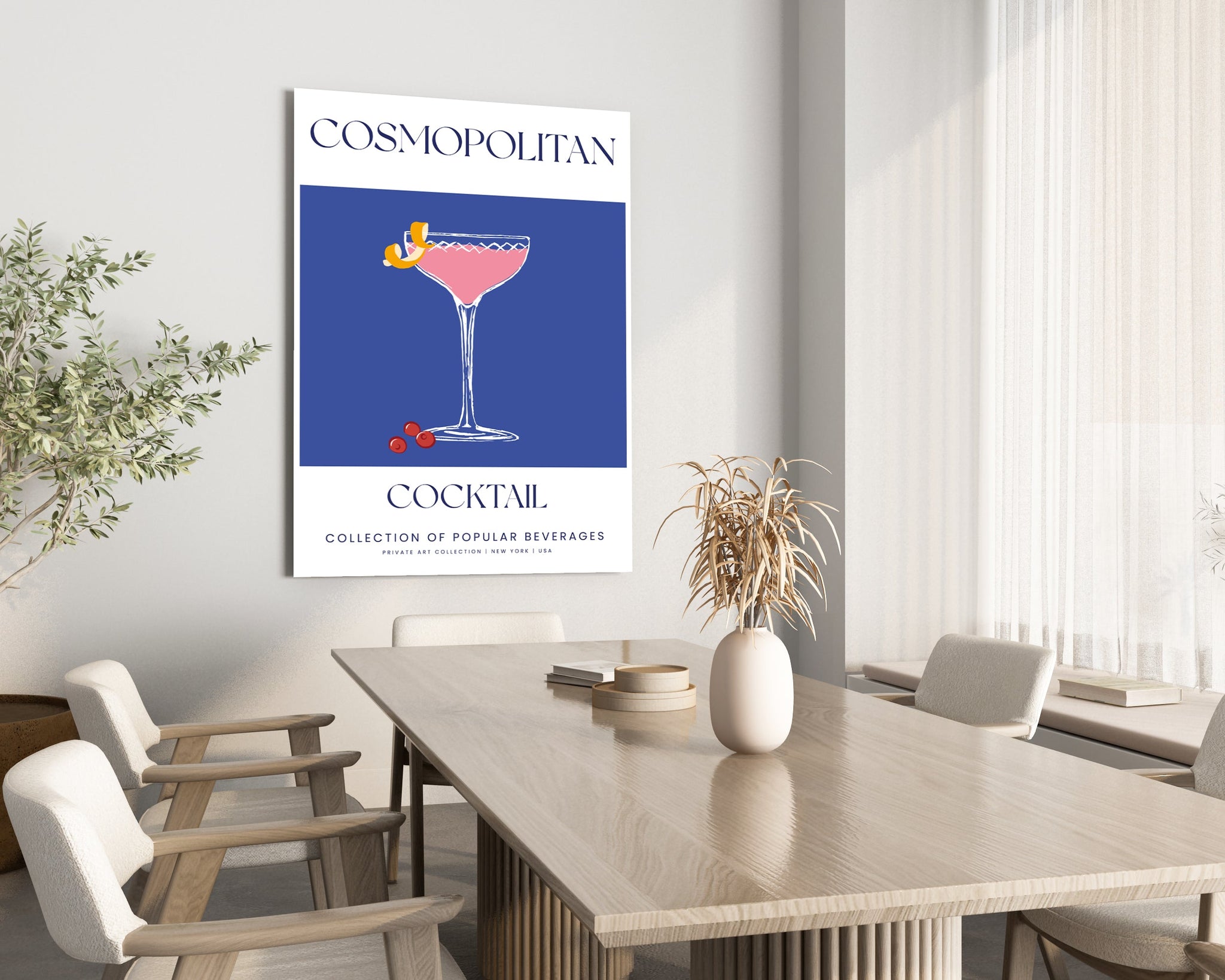 Cosmopolitan Cocktail Wall Art Print