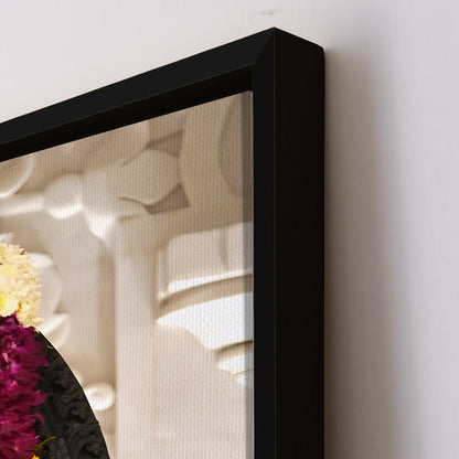 Blossoms for the Divine: A Glimpse into a Ram Lalla Painting Print Canvas Masterpiece Artwork