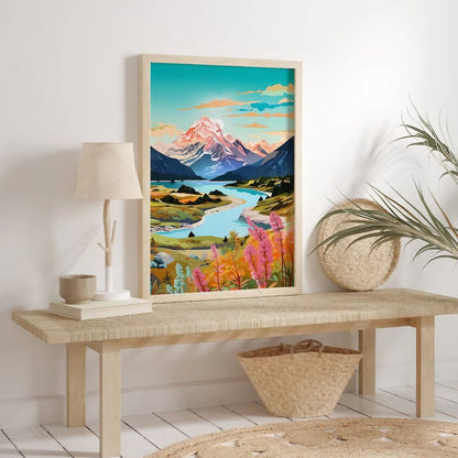 Travel Mount Illustrations Wall Art Wall Frame