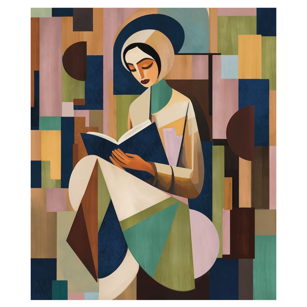 Book Girl Islamic Wall Art Wall Frames
