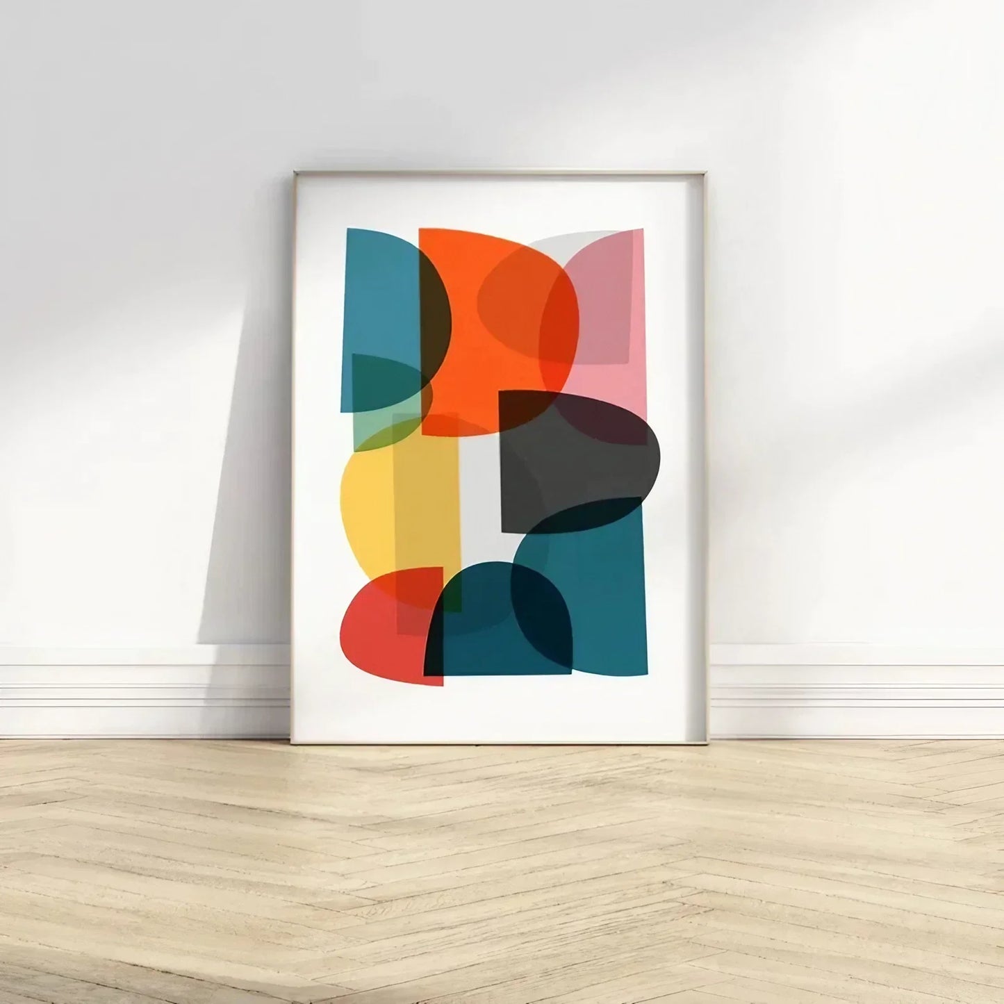 Colorful Bold Print Mid Century Wall Frame