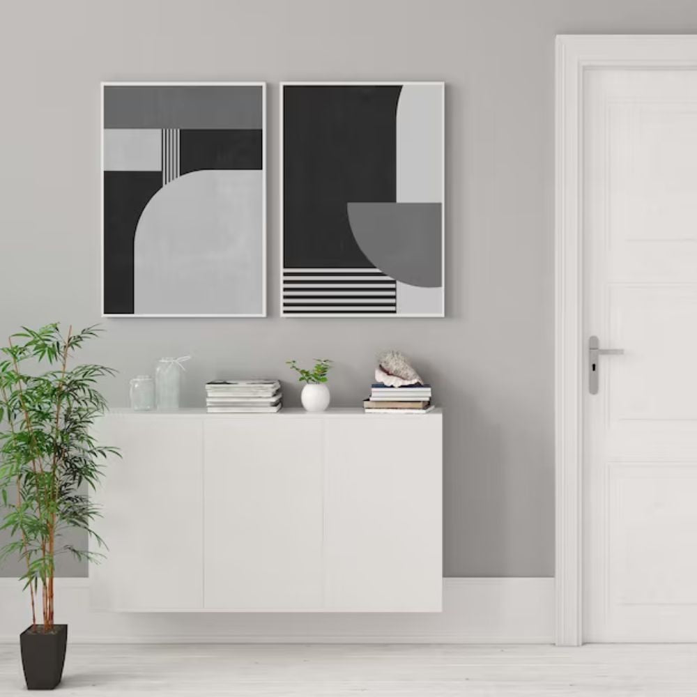 Black and White Modern Set Wall Frame