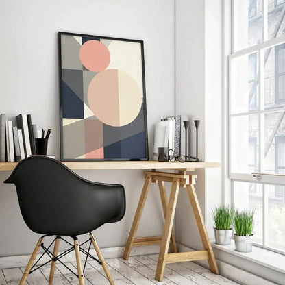 Print Blue and Pink Morden Wall Frame