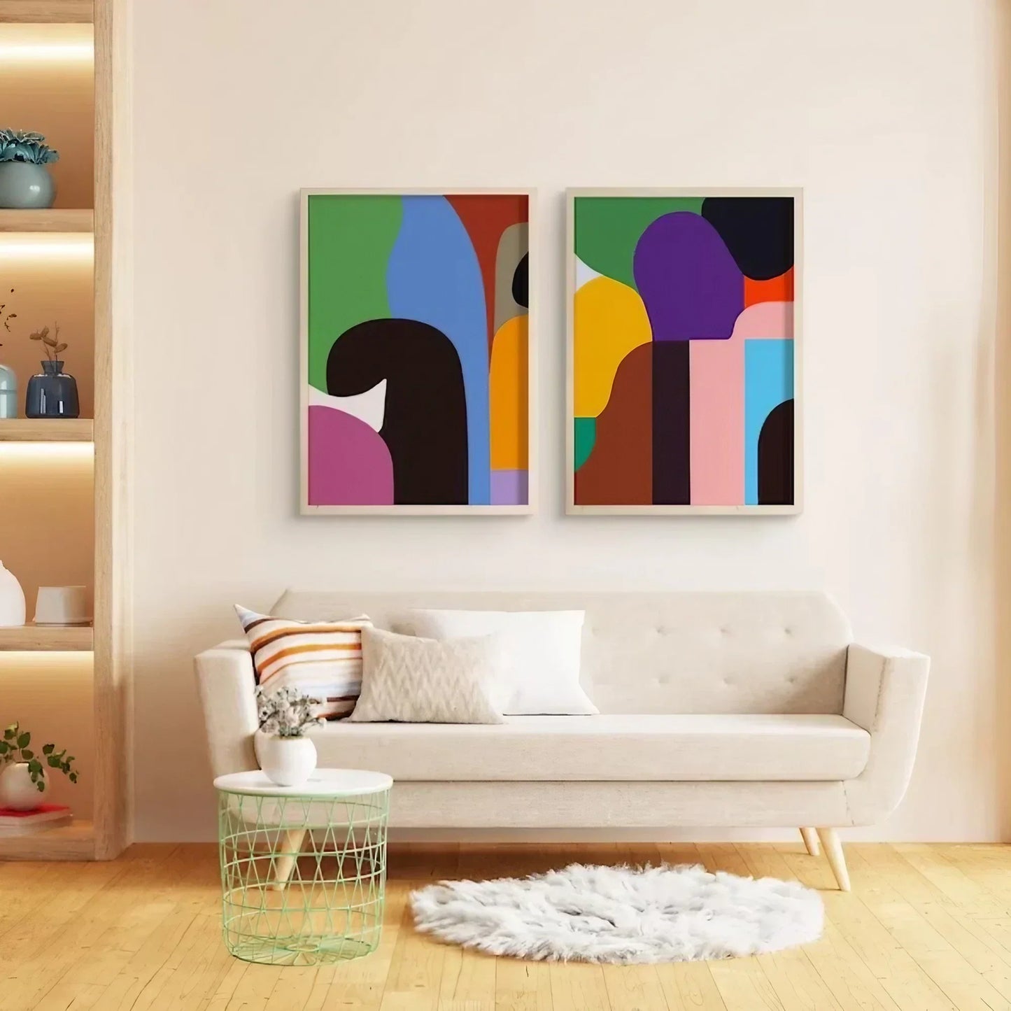Minimalist Bold Colorful Modern Wall Frame