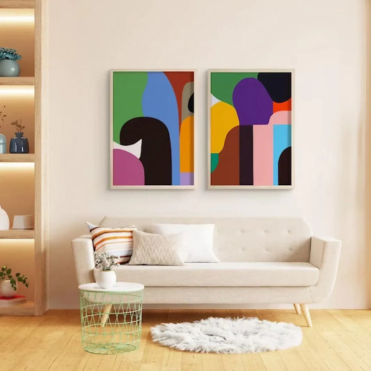 Minimalist Bold Colorful Modern Wall Frame