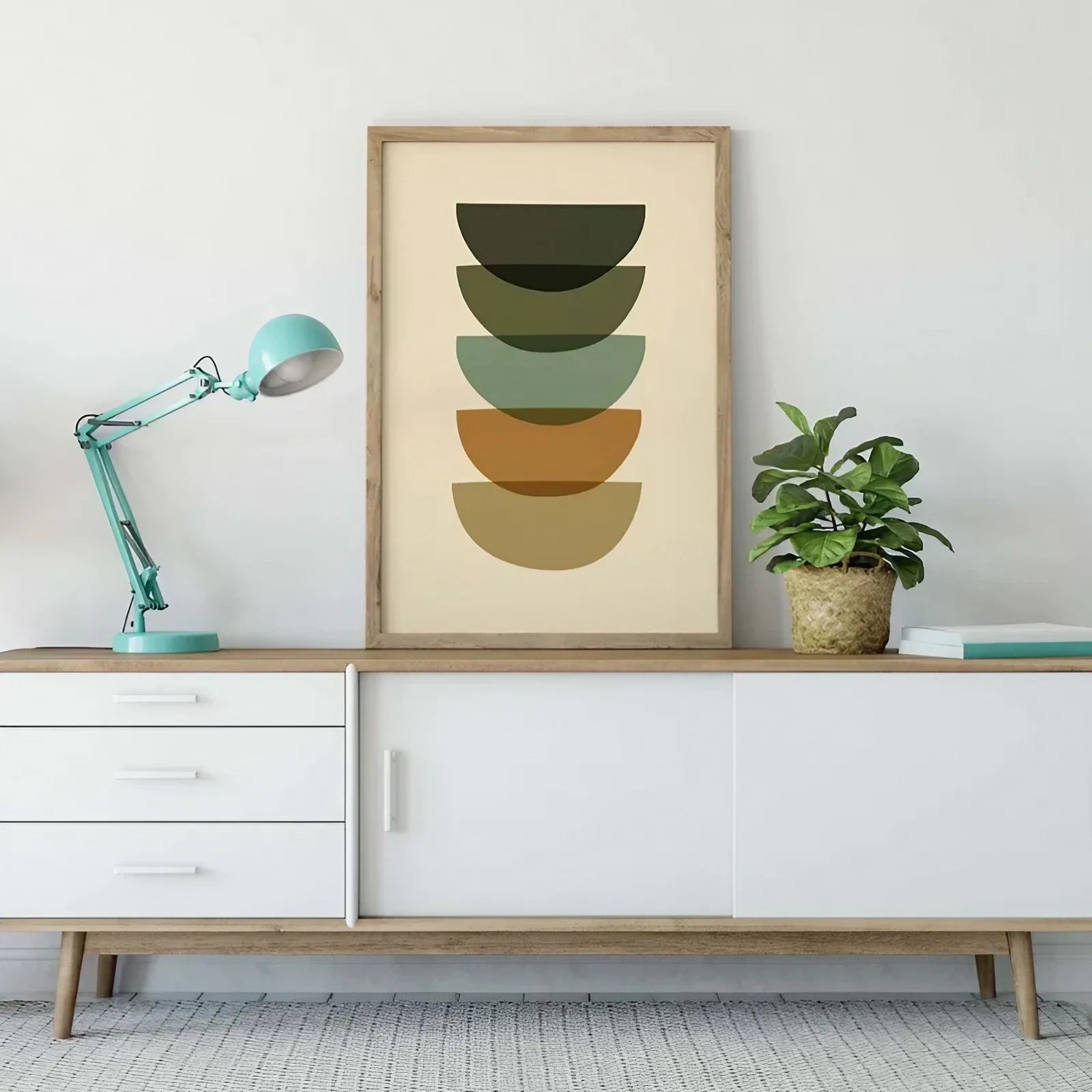 Earthy Tones Art Modern Wall Frame