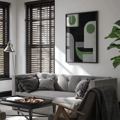 Green Black Mid Century Wall Frame