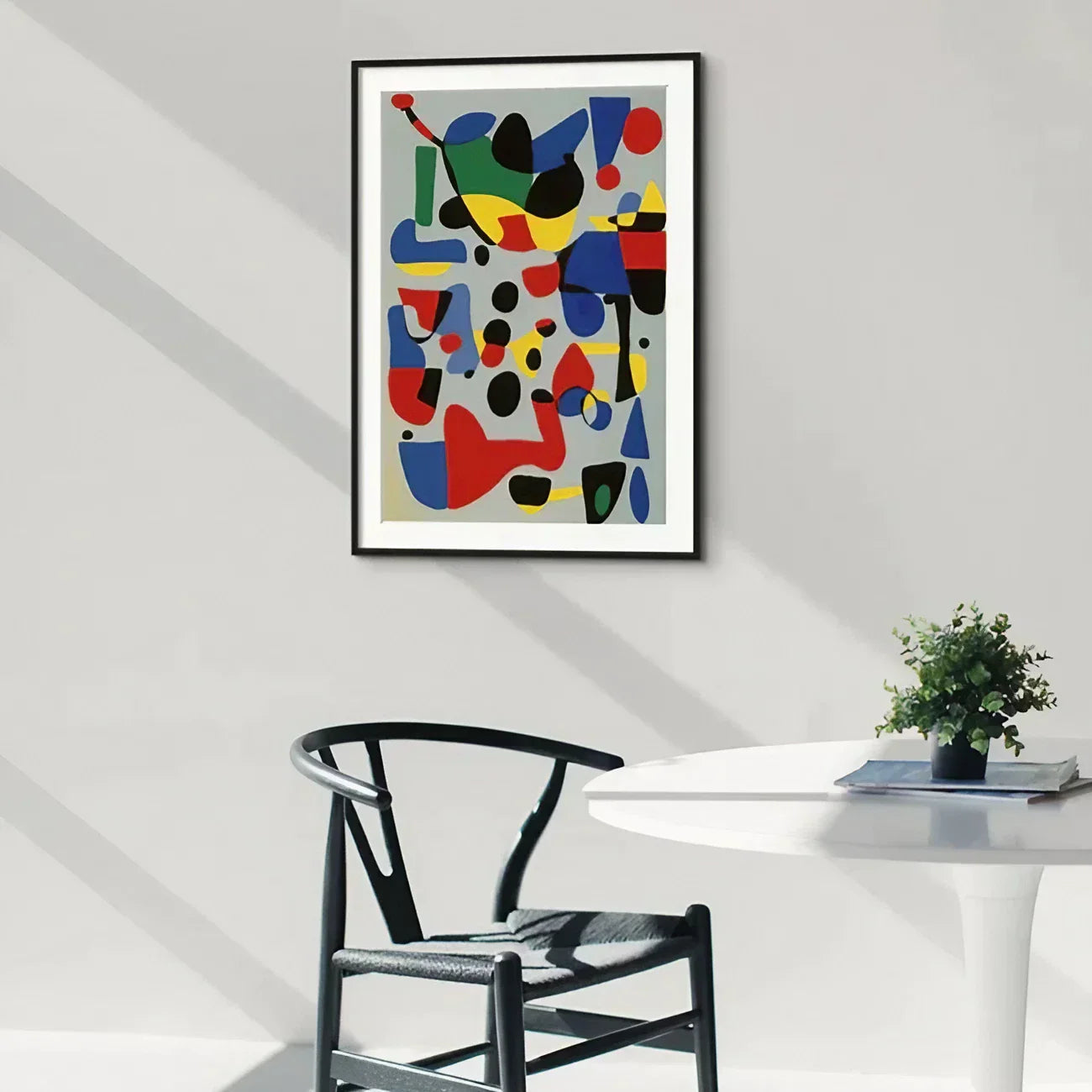 Colorful geometry minimalist abstract Wall Frame
