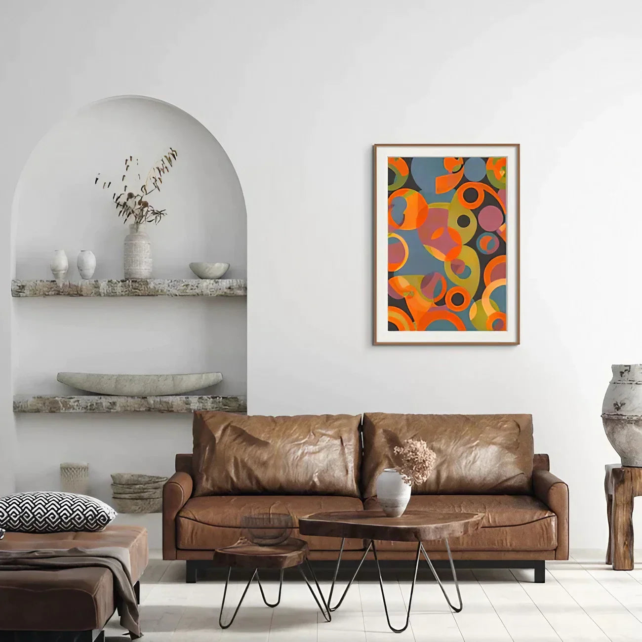 Colorful Geometry Minimalist Abstract Wall Frame