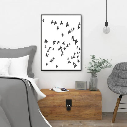 Flying Birds Flock Of Birds Wall Art Wall Frame