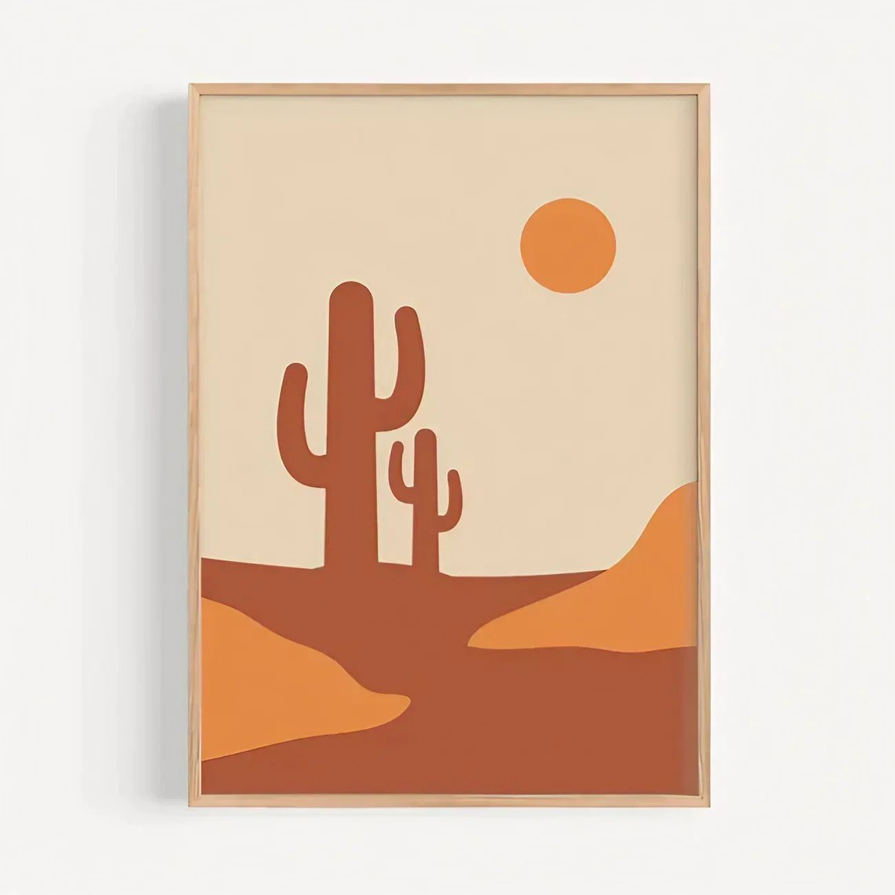 Sun Moon Mountain Set of 3 Wall Art Frame