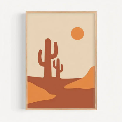 Sun Moon Mountain Set of 3 Wall Art Frame