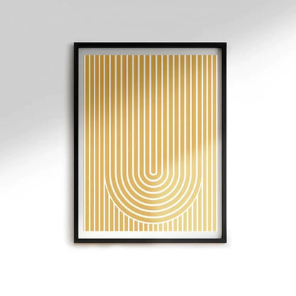 Mid Century Modern Wall Art Set of 3 Wall Frame