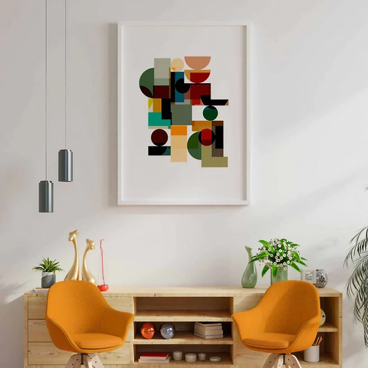 Color Block Art Extra Large Wall Frame