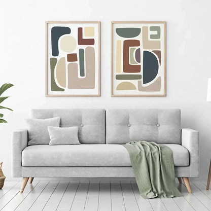 Earth Tone Modern Wall Decor Living Room Wall Frame