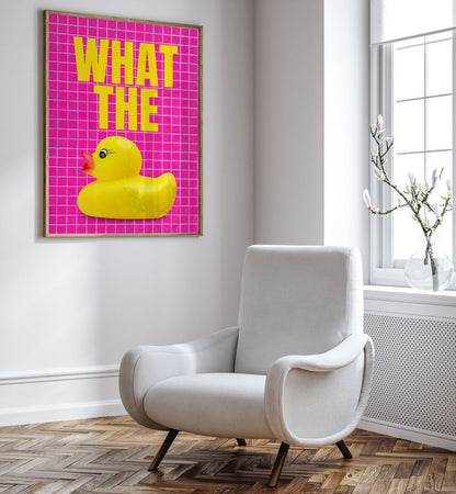 WHAT THE DUCK , QUOTES & TYPOGRAPHY POSTERS