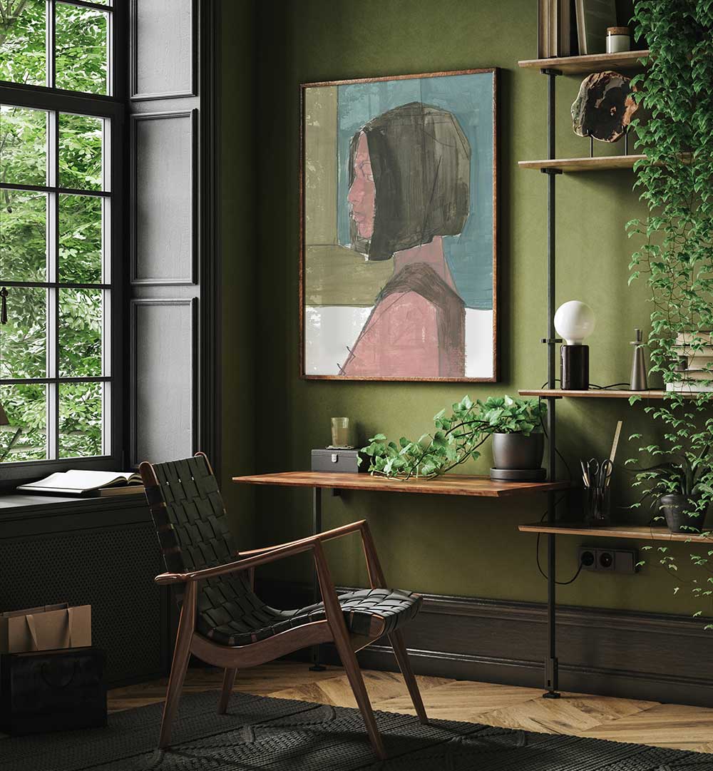 FEMALE PORTRAIT I , PORTRAITS & FIGURATIVE ILLUSTRATIONS