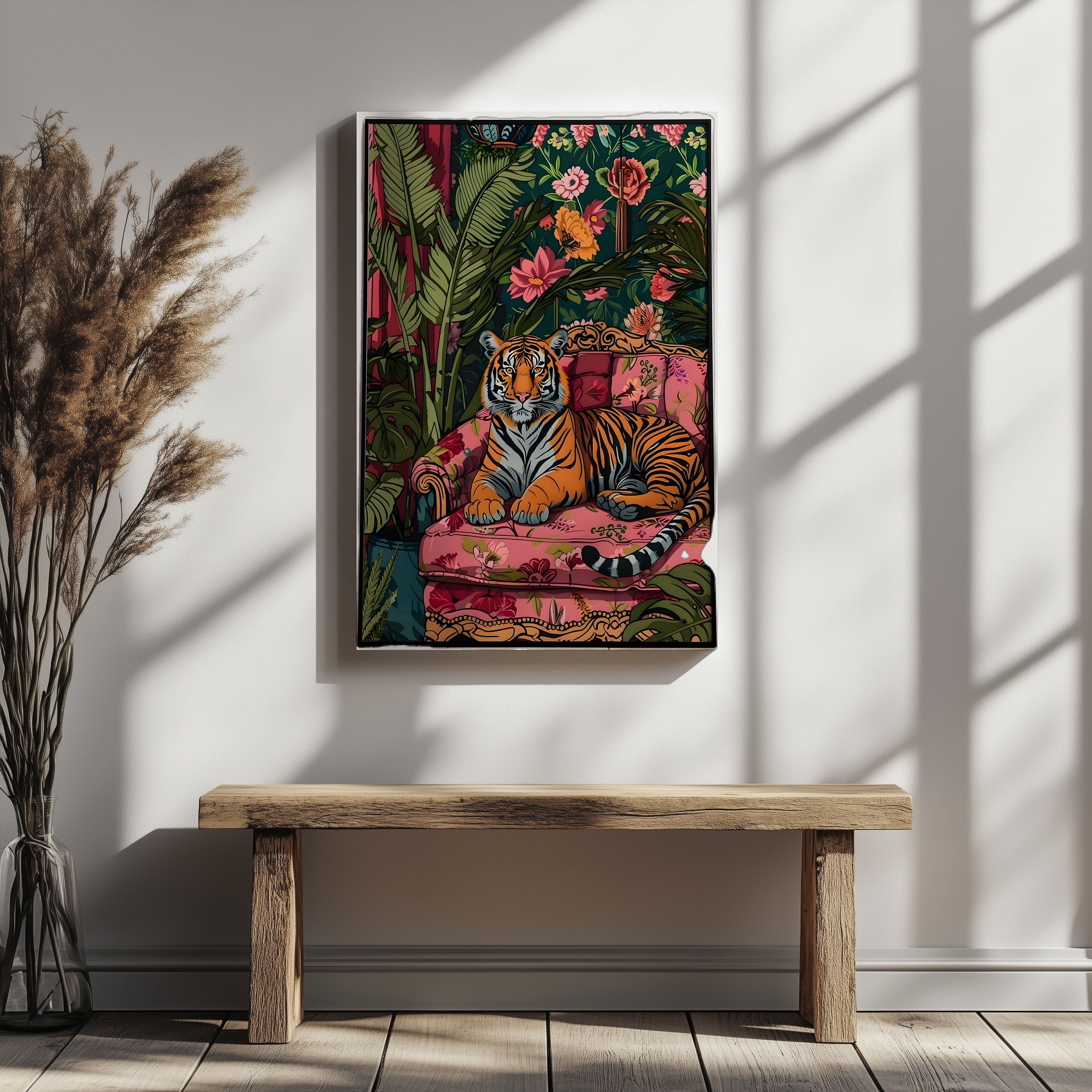 THE TIGER ON THE SOFA