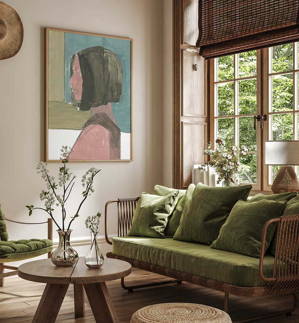 FEMALE PORTRAIT I , PORTRAITS & FIGURATIVE ILLUSTRATIONS