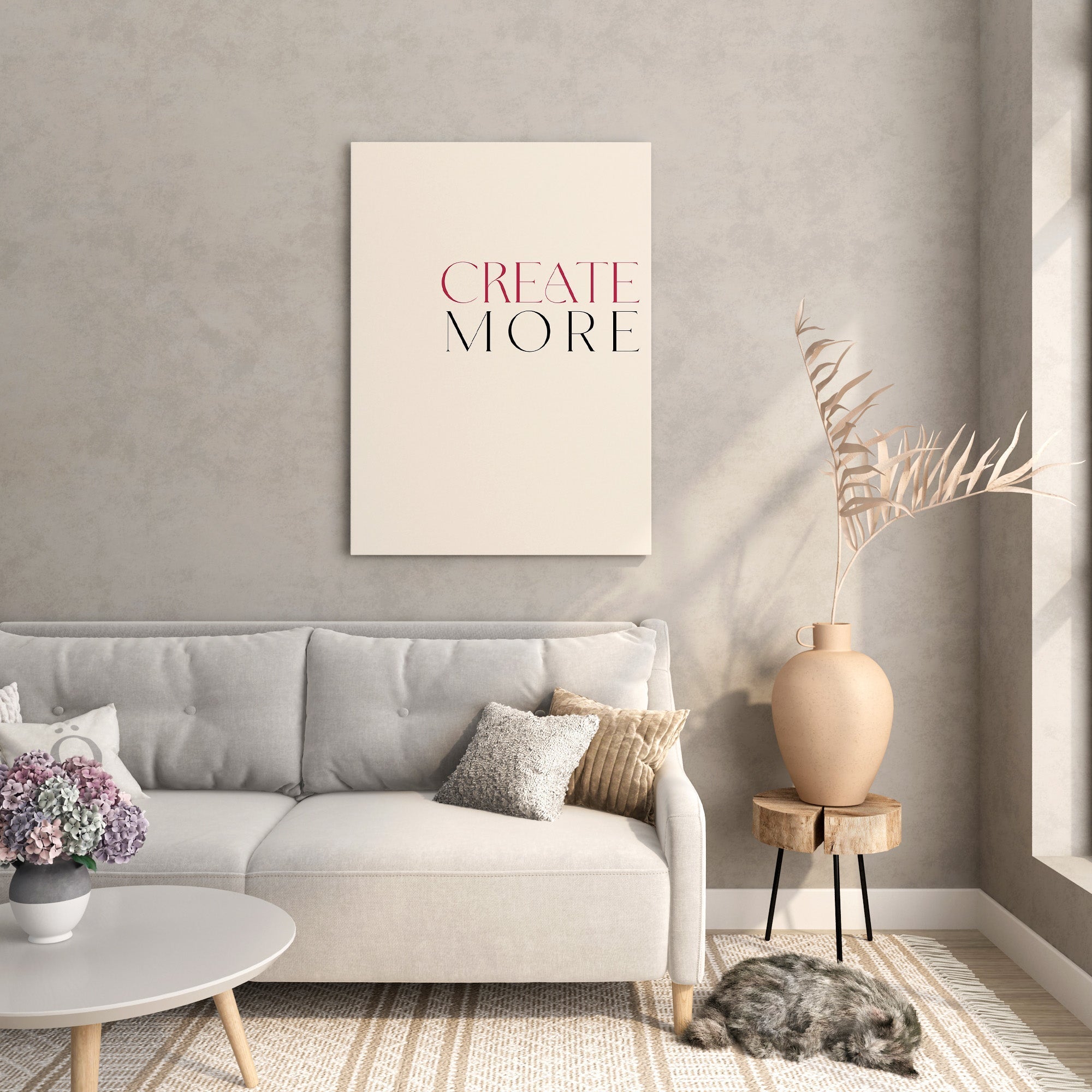 Create More Typography Wall Art Print