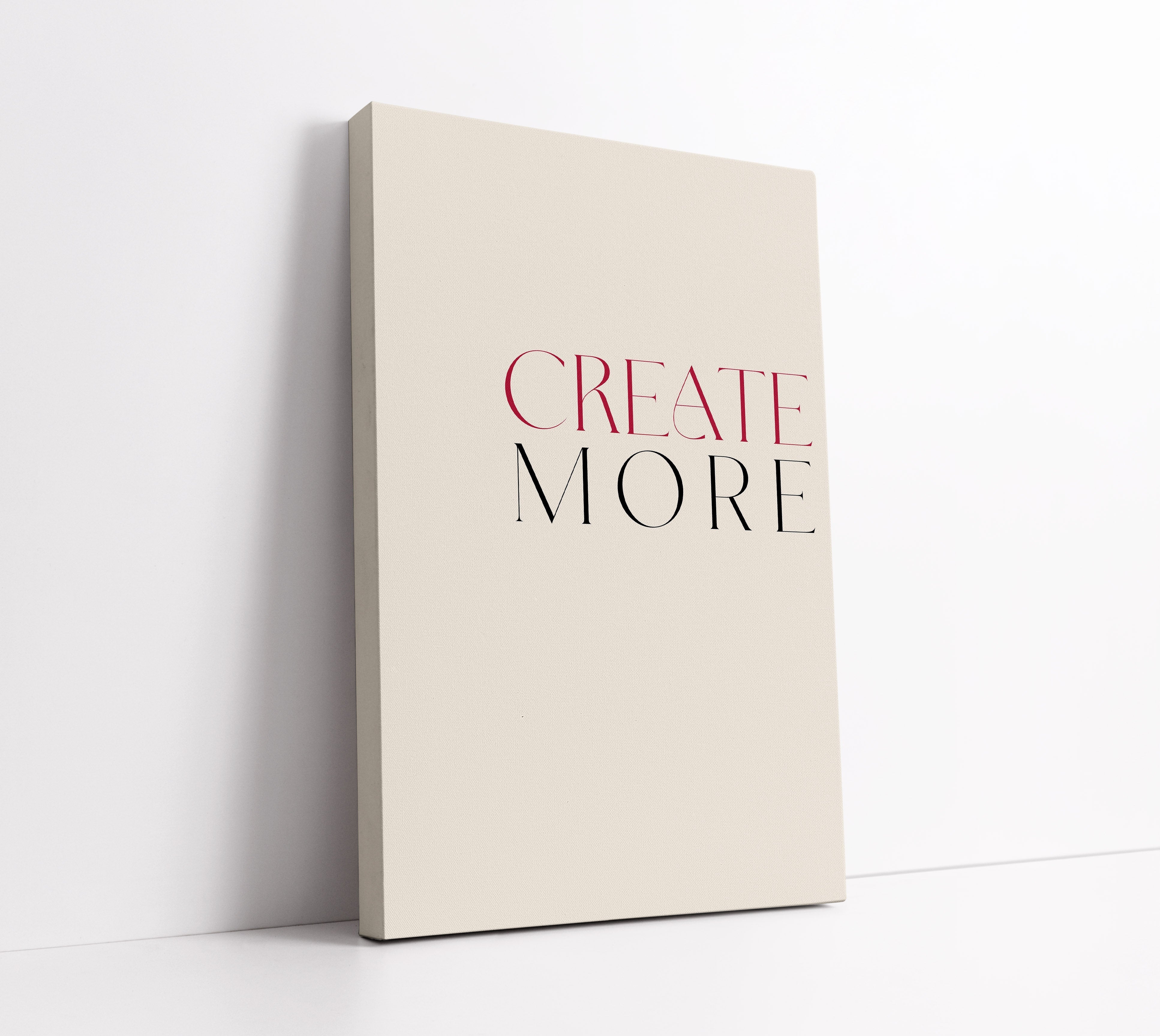 Create More Typography Wall Art Print