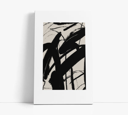 Beige Abstract Wall Art Print