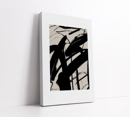 Beige Abstract Wall Art Print