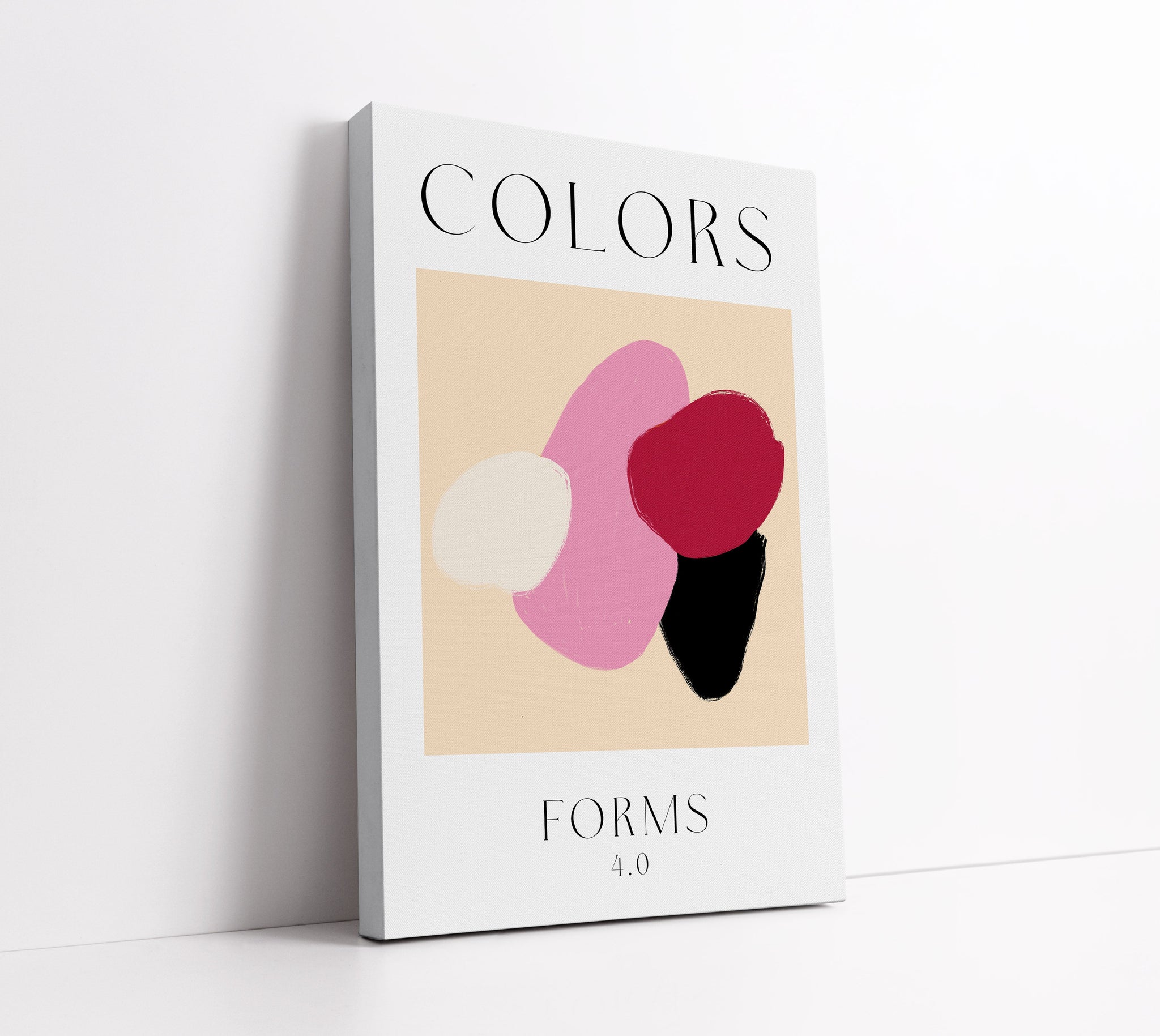 Blush Colour Forms Wall Art Print