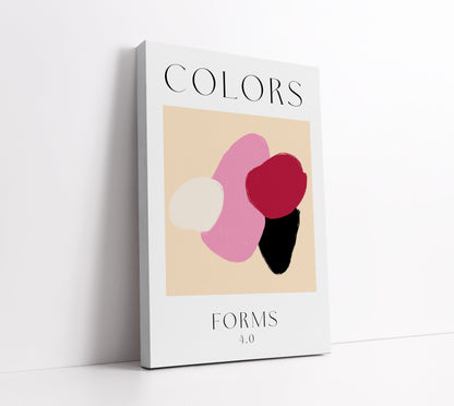 Blush Colour Forms Wall Art Print